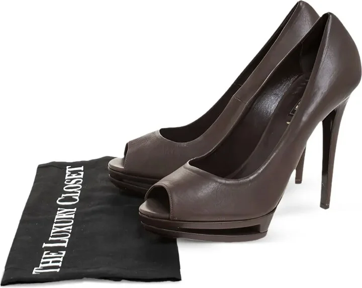 Leather Heeled Pumps - Image 3