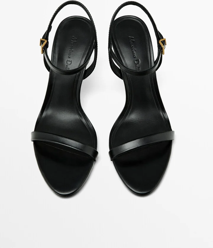 Leather Heeled Sandals - Image 5