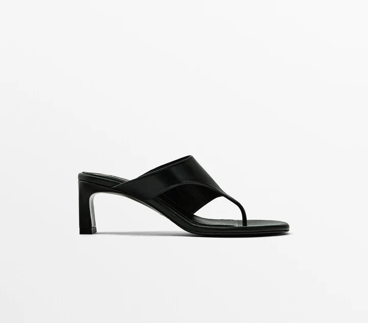 Leather Heeled Sandals - Image 2