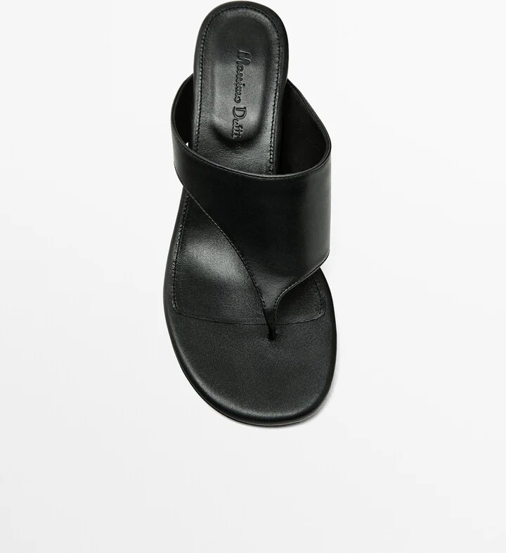 Leather Heeled Sandals - Image 5