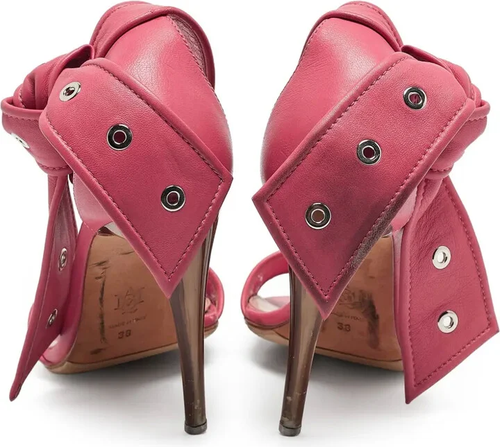 Leather Heeled Sandals - Image 4