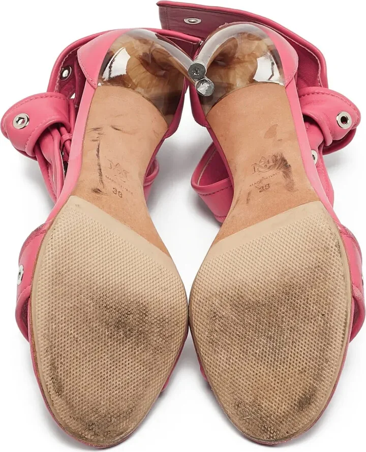 Leather Heeled Sandals - Image 5