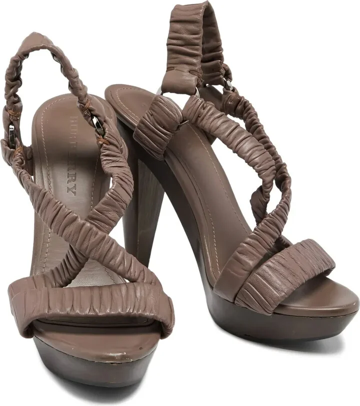 Leather Heeled Sandals - Image 2