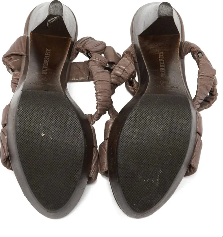 Leather Heeled Sandals - Image 4
