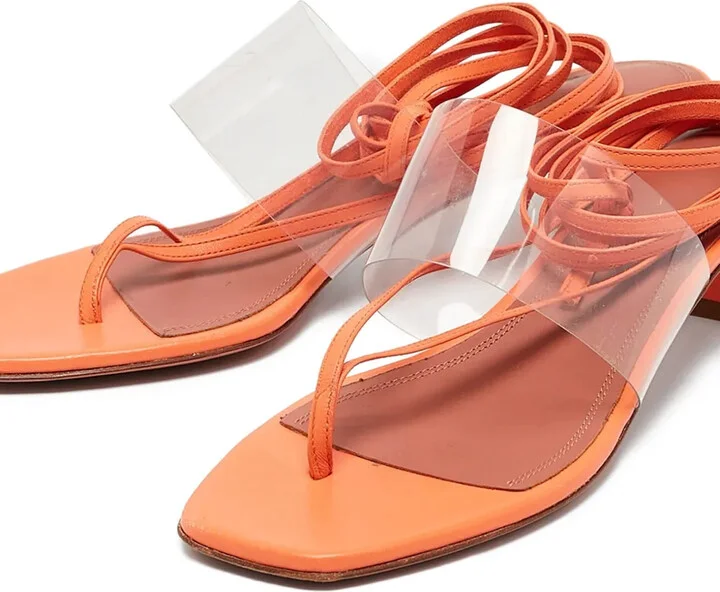 Leather Heeled Sandals - Image 3