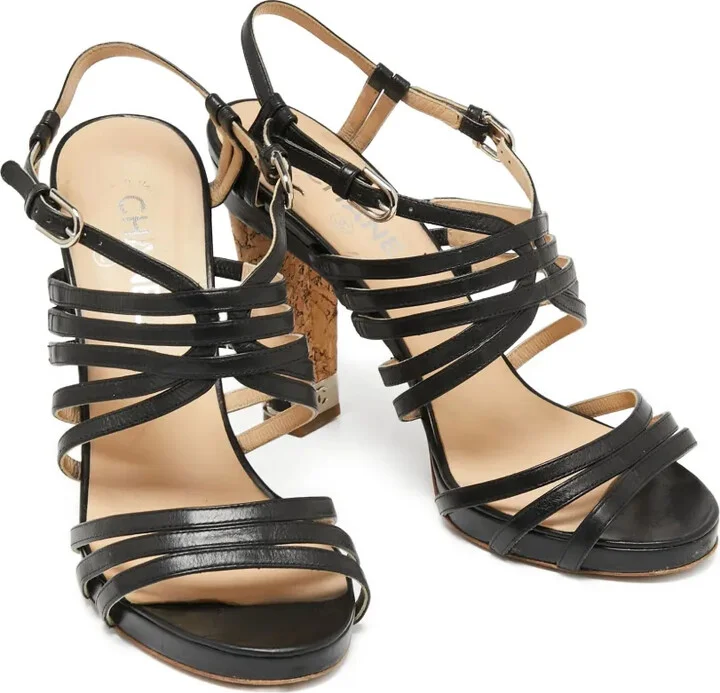 Leather Heeled Sandals - Image 2