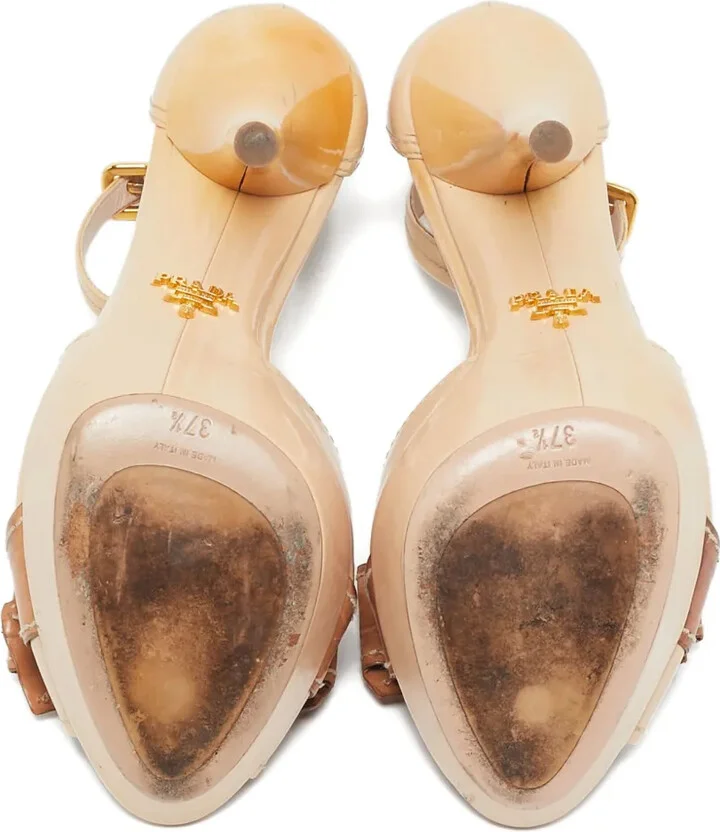 Leather Heeled Sandals - Image 5