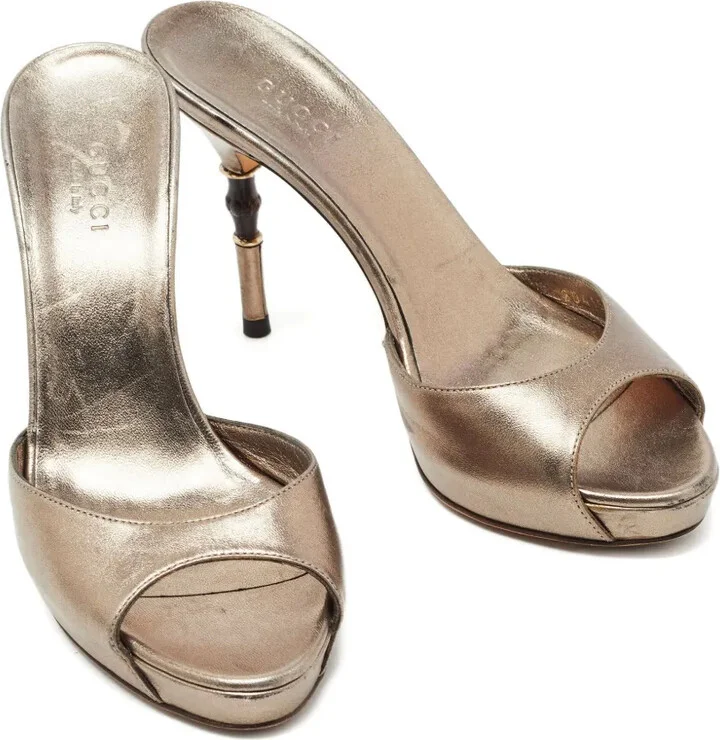Leather Heeled Sandals - Image 2