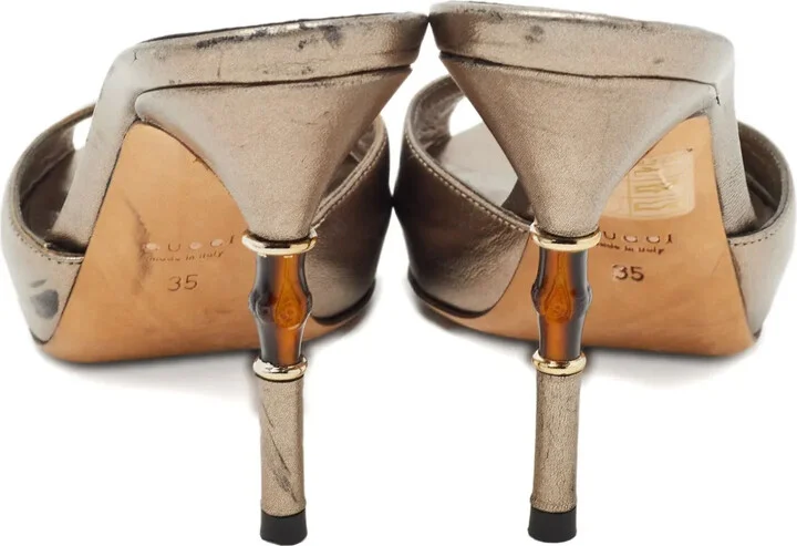 Leather Heeled Sandals - Image 3