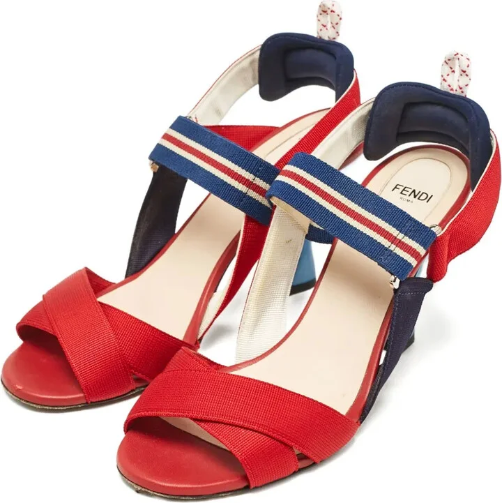 Leather Heeled Sandals - Image 5
