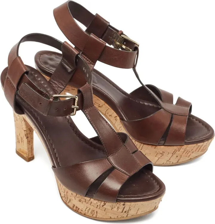 Leather Heeled Sandals - Image 2