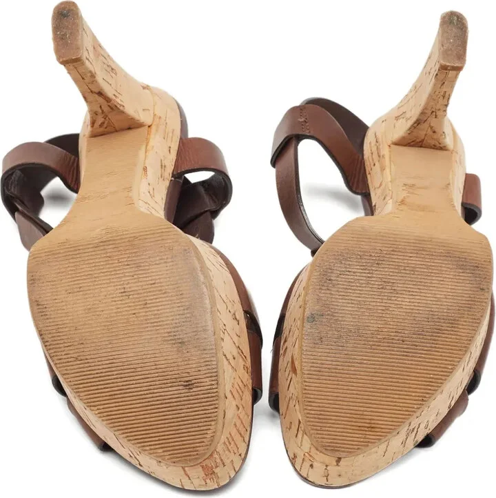 Leather Heeled Sandals - Image 4