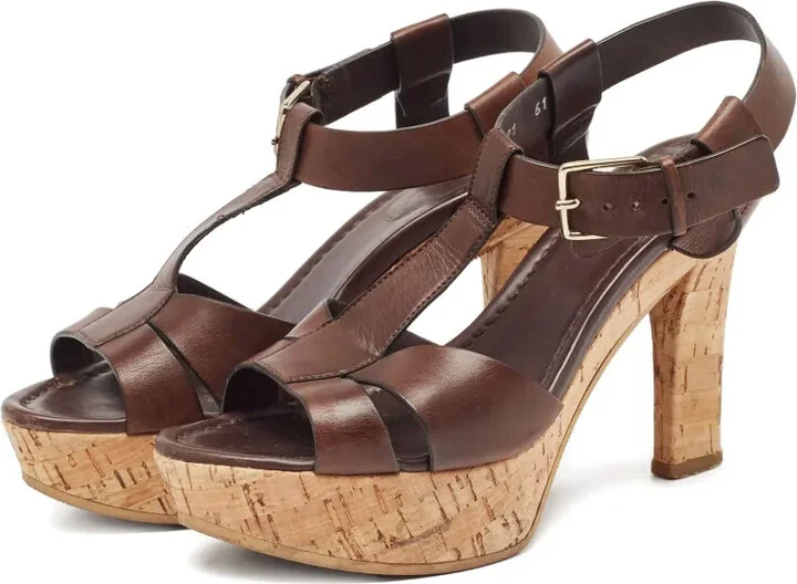 Leather Heeled Sandals - Image 5