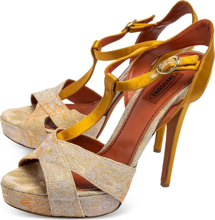 Leather Heeled Sandals - Image 3