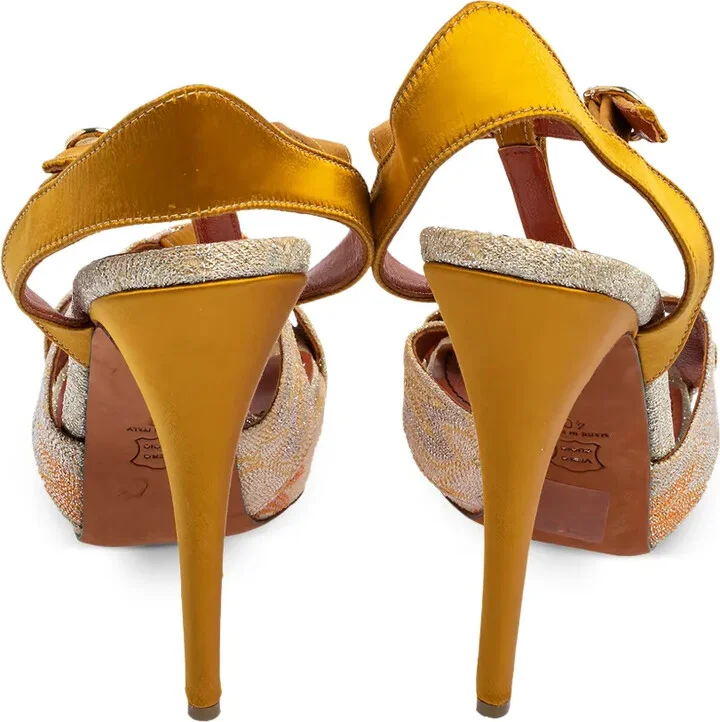 Leather Heeled Sandals - Image 4