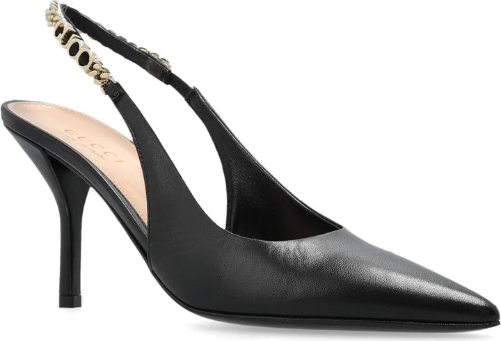 Leather Heeled Shoes Signoria - Image 2
