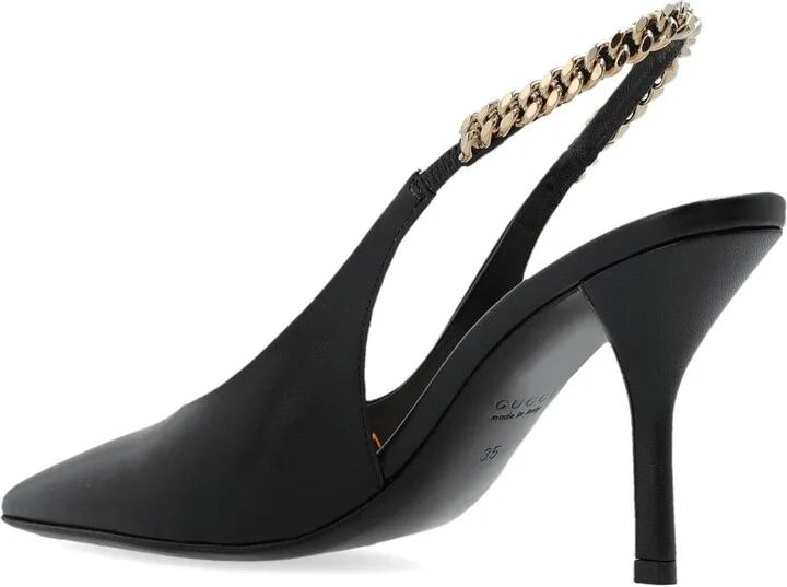 Leather Heeled Shoes Signoria - Image 3