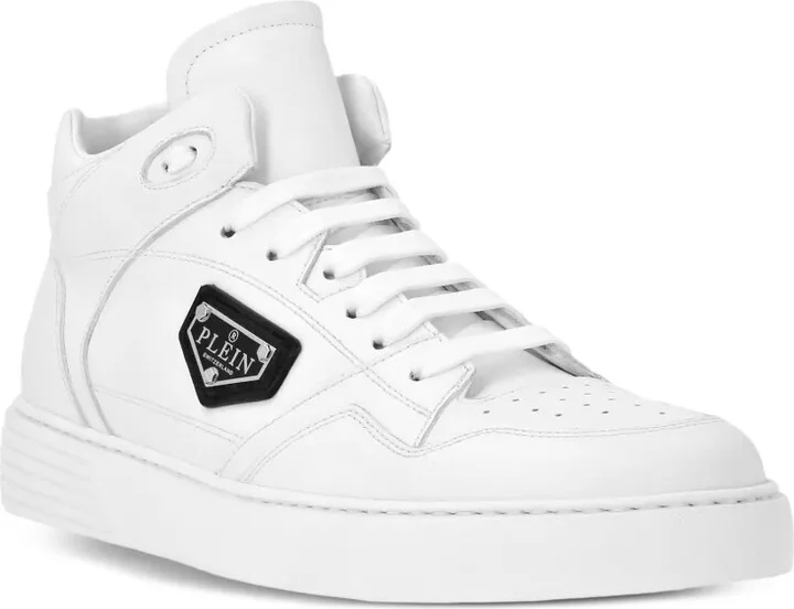 Leather Hi-Top Sneakers - Image 2