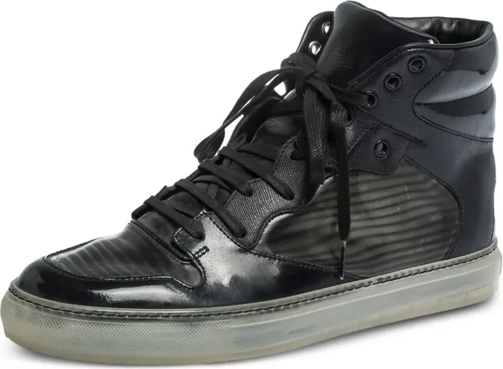 Leather Hi-Top Sneakers - Image 2