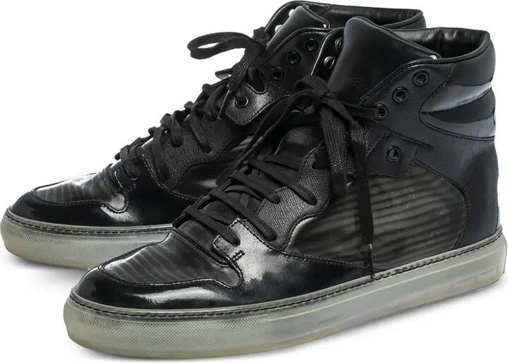 Leather Hi-Top Sneakers - Image 3