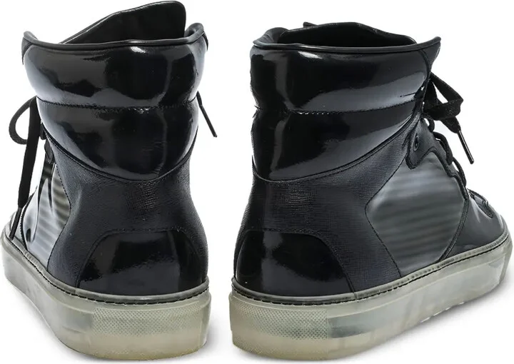Leather Hi-Top Sneakers - Image 4