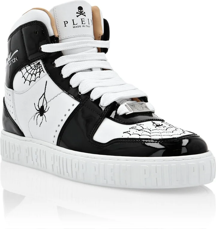 Leather Hi-Top Sneakers
