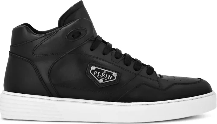 Leather Hi-Top Sneakers