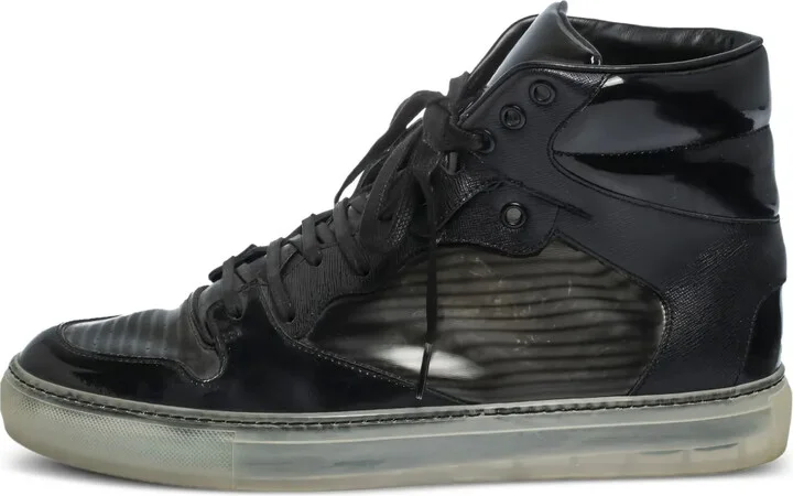 Leather Hi-Top Sneakers