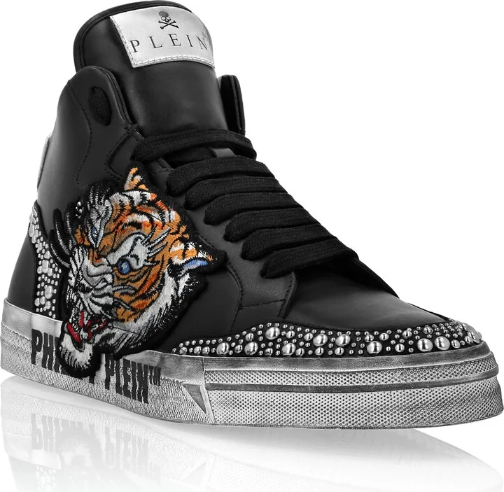 Leather Hi-Top Sneakers Retrokickz Tiger