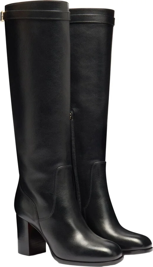 Leather high-heel boot - Image 2