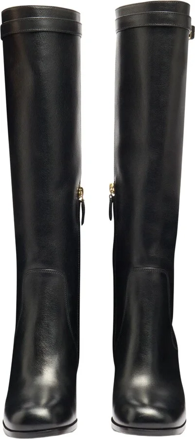 Leather high-heel boot - Image 3