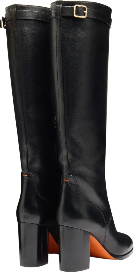 Leather high-heel boot - Image 4