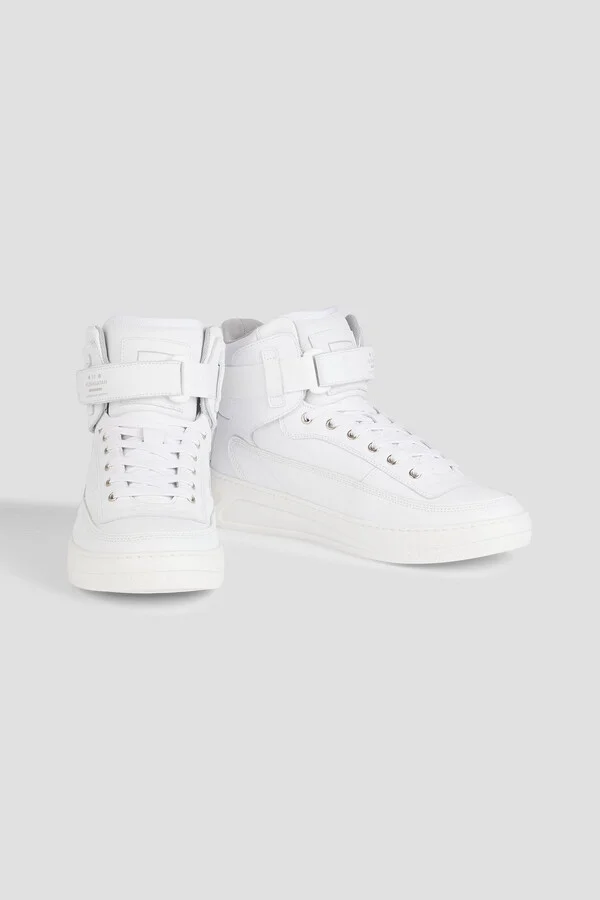 Leather high-top sneakers - Image 2