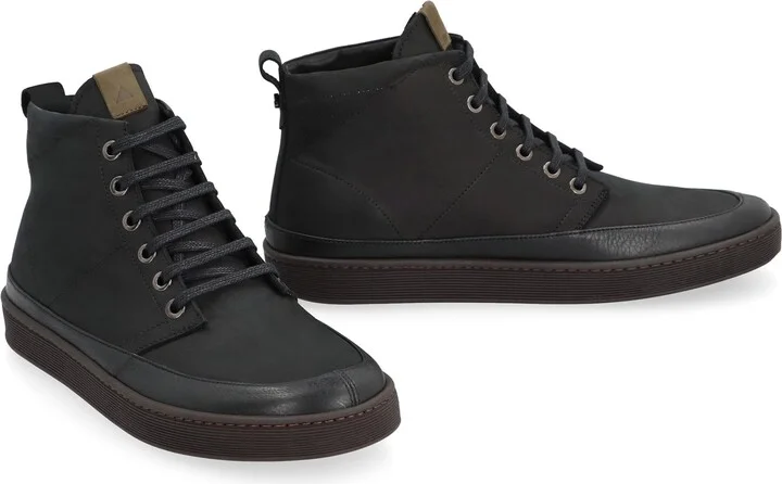 Leather High-top Sneakers - Image 3