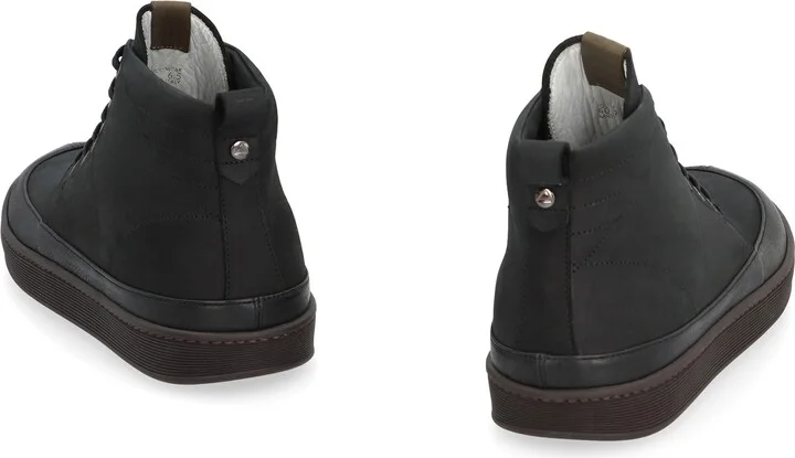 Leather High-top Sneakers - Image 4
