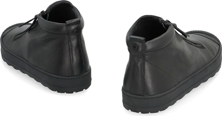 Leather High-top Sneakers - Image 4