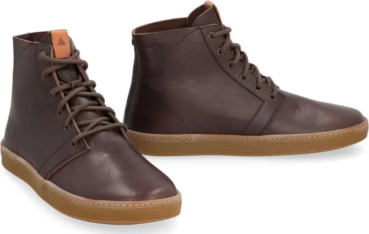 Leather High-Top Sneakers - Image 2