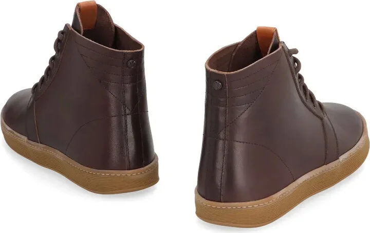 Leather High-Top Sneakers - Image 3