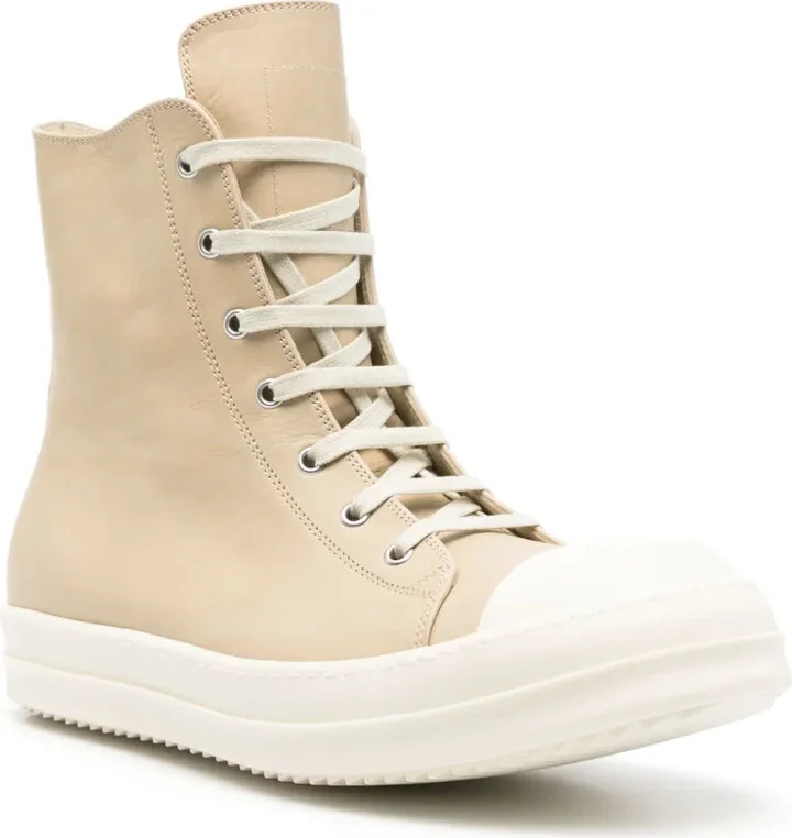Leather High-Top Sneakers - Image 2