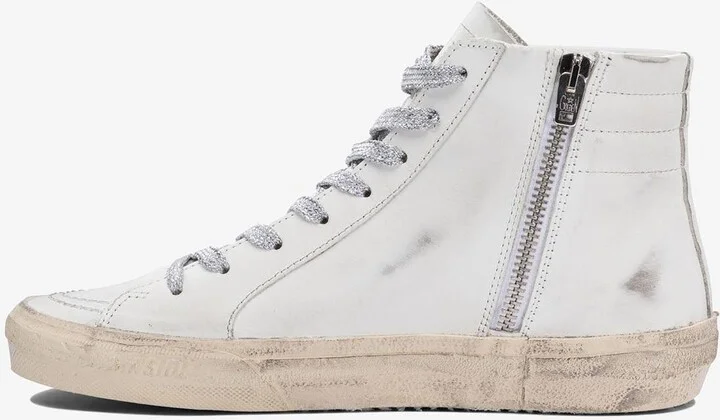 Leather High-Top Sneakers - Image 2