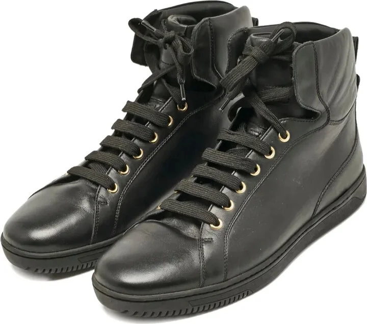 Leather High-Top Sneakers - Image 2