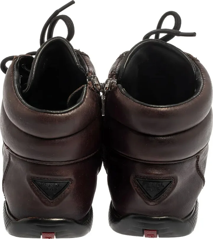 Leather High-Top Sneakers - Image 3