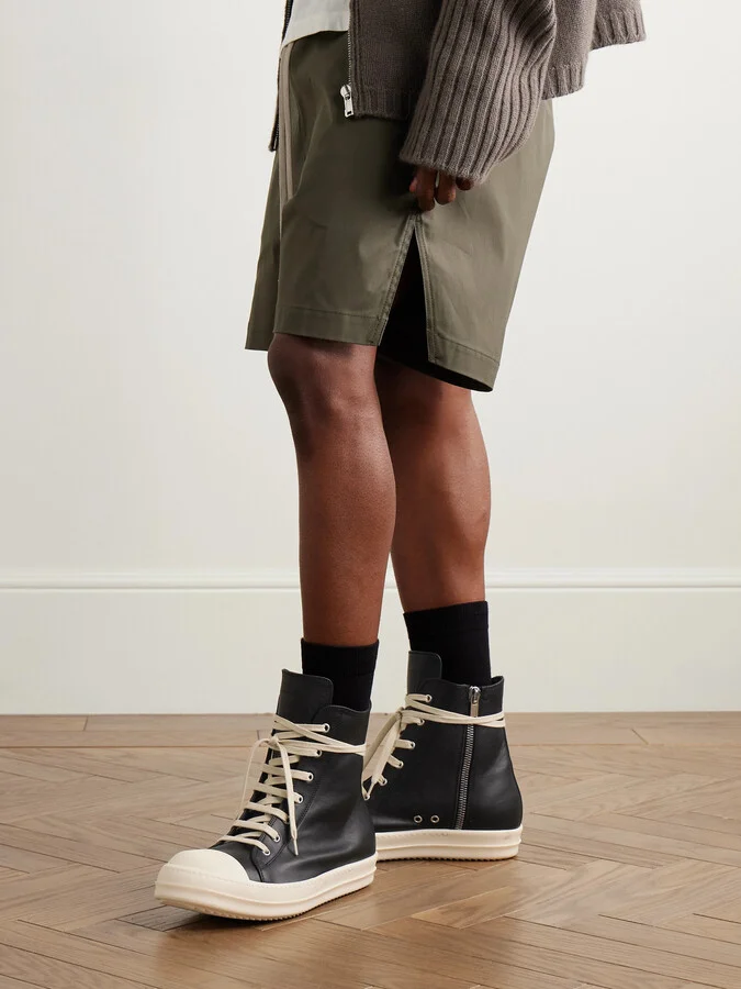 Leather High-Top Sneakers - Image 2