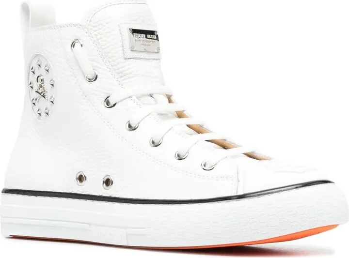 Leather High-Top Sneakers - Image 2