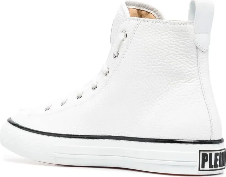 Leather High-Top Sneakers - Image 3