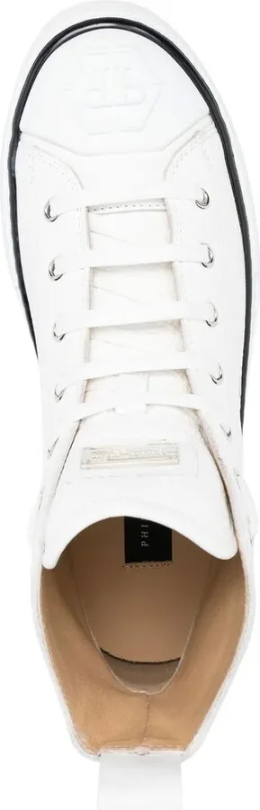 Leather High-Top Sneakers - Image 4