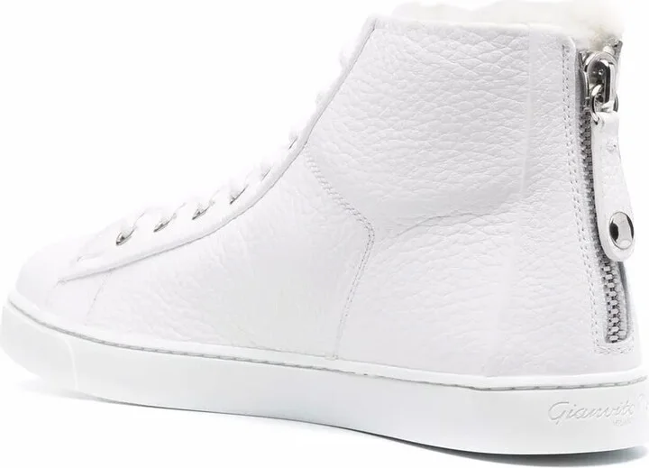 Leather High-Top Sneakers - Image 3