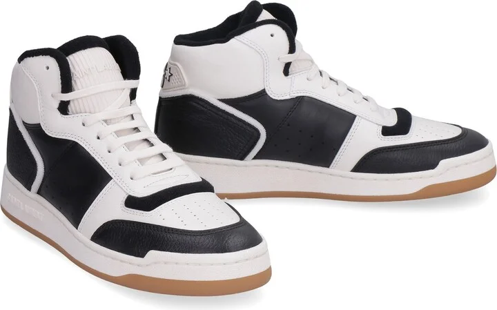 Leather High-top Sneakers - Image 3