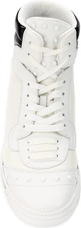 Leather High Top Sneakers - Image 6
