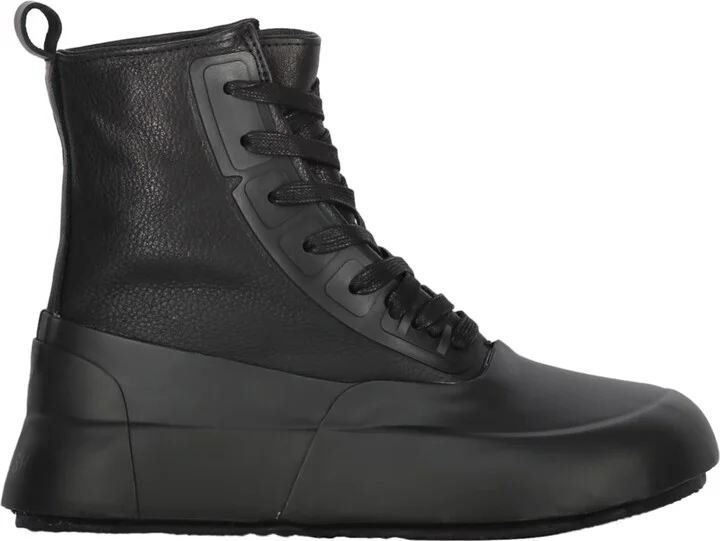 Leather High-top Sneakers
